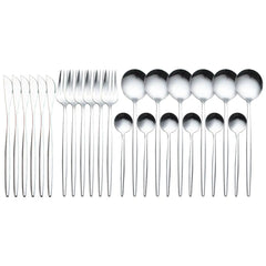 Cutlery Set 24pcs Gold Stainless Steel