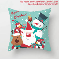 Cartoon Christmas Pillow Cover