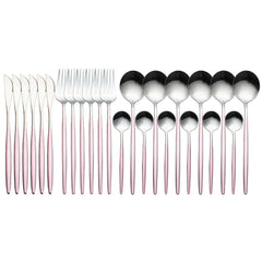 Cutlery Set 24pcs Gold Stainless Steel