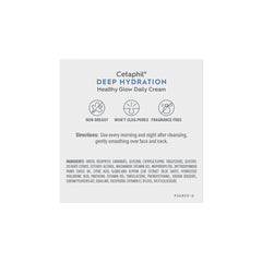 Cetaphil Deep Hydration Healthy Glow Daily Face Cream, 1.7 oz, 48 Hour Dry Skin Face Moisturizer for Sensitive Skin, With Hyaluronic Acid, Vitamin E & Vitamin B5 Unscented 1.7 Ounce (Pack of 1)